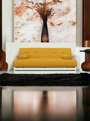 Прямой диван манго 1 Савана Елоу/Планки белые в Муравленко - muravlenko.mebel-tymen.ru | фото