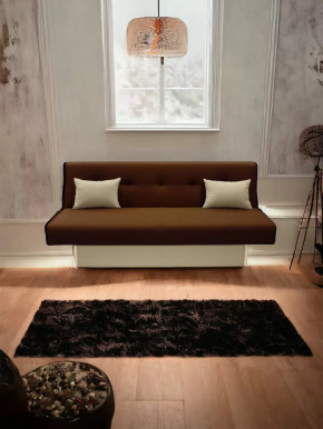 Прямой диван манго 4 Нео Шоколад/Подушки Нео Латте в Муравленко - muravlenko.mebel-tymen.ru | фото