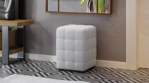 Пуф «Аристо» к/з Гольф белый в Муравленко - muravlenko.mebel-tymen.ru | фото