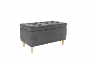 Пуф Чарли 2 графит (велюр) в Муравленко - muravlenko.mebel-tymen.ru | фото