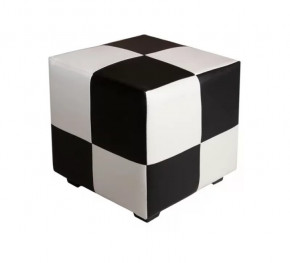 Пуф детский квадратный Марио (черно-белый) в Муравленко - muravlenko.mebel-tymen.ru | фото