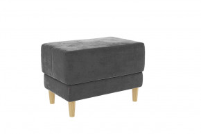 Пуф Рондо 2 графит (велюр) в Муравленко - muravlenko.mebel-tymen.ru | фото