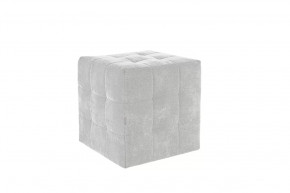 Пуф Рубик 2 галька (велюр) в Муравленко - muravlenko.mebel-tymen.ru | фото