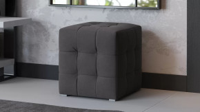 Пуф Тип 1 Велюр Графит в Муравленко - muravlenko.mebel-tymen.ru | фото