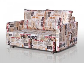 Диван Реал 120 с подлокотниками Газета в Муравленко - muravlenko.mebel-tymen.ru | фото