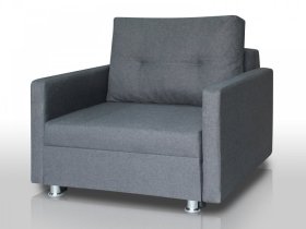 Кресло-кровать Реал 80 с подлокотниками графит в Муравленко - muravlenko.mebel-tymen.ru | фото