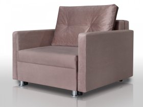 Кресло-кровать Реал 80 с подлокотниками коричневый в Муравленко - muravlenko.mebel-tymen.ru | фото