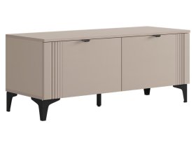 Тумба Рич кашемир/фрапучино матовый/черный в Муравленко - muravlenko.mebel-tymen.ru | фото