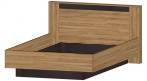 Серия Бостон Кровать 1400 дуб вотан/венге в Муравленко - muravlenko.mebel-tymen.ru | фото