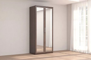 Шкаф 2-х дверный с зеркалом Кэт-4 Венге Диал в Муравленко - muravlenko.mebel-tymen.ru | фото