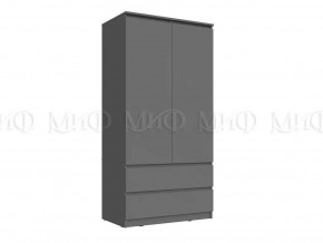 Шкаф 2-х створчатый Челси Графит в Муравленко - muravlenko.mebel-tymen.ru | фото