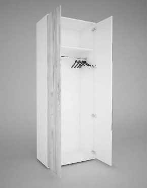 Шкаф 2-х створчатый EVO "Сорренто" с МДФ и ЛДСП створкой БЕЗ зеркала в Муравленко - muravlenko.mebel-tymen.ru | фото