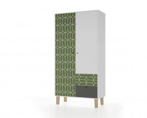 Шкаф 2-х створчатый "Story" (Овалы) в Муравленко - muravlenko.mebel-tymen.ru | фото