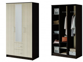 Шкаф 3-х створчатый Фиеста венге/лоредо в Муравленко - muravlenko.mebel-tymen.ru | фото