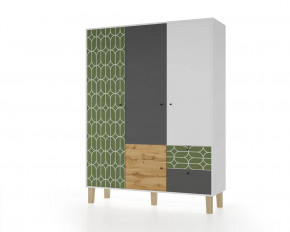 Шкаф 3-х створчатый "Story" (Овалы) в Муравленко - muravlenko.mebel-tymen.ru | фото