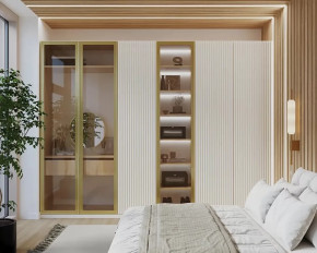 Шкаф 3000 Тальк Вельвет в Муравленко - muravlenko.mebel-tymen.ru | фото