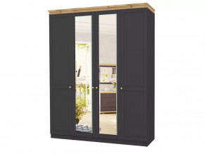 Шкаф 4-х створчатый Лиана-1 Дуб Крафт Золотой/Графит в Муравленко - muravlenko.mebel-tymen.ru | фото