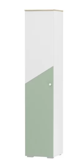 Шкаф для белья Банни НМ 041.43 Меренга/Макарун в Муравленко - muravlenko.mebel-tymen.ru | фото