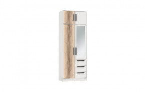 Шкаф для одежды 83.09 Вегас (2-х дв.) с зеркалом (ЛДСП Белый) в Муравленко - muravlenko.mebel-tymen.ru | фото