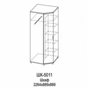 Шкаф для одежды и белья ШК-5011 Грейс в Муравленко - muravlenko.mebel-tymen.ru | фото