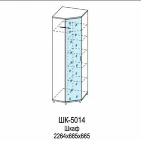 Шкаф для одежды и белья ШК-5014 Грейс в Муравленко - muravlenko.mebel-tymen.ru | фото
