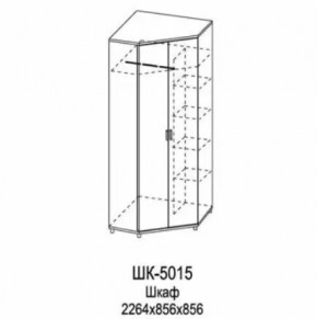 Шкаф для одежды и белья ШК-5015 Грейс в Муравленко - muravlenko.mebel-tymen.ru | фото