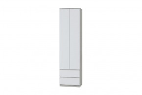 Шкаф для одежды Лори, дуб серый/белый в Муравленко - muravlenko.mebel-tymen.ru | фото