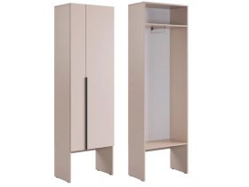 Шкаф двухдверный L600 Баско кашемир в Муравленко - muravlenko.mebel-tymen.ru | фото