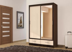 Шкаф-купе 008, двухдверный, с ящиками, венге/дуб белфорт Диал в Муравленко - muravlenko.mebel-tymen.ru | фото