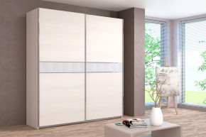 Шкаф-купе Иннэс-5 двухдверный 2000 мм Бодега белая в Муравленко - muravlenko.mebel-tymen.ru | фото
