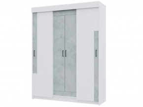 Шкаф купе Victor Белый-Бетон в Муравленко - muravlenko.mebel-tymen.ru | фото