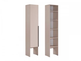 Шкаф однодверный L400 Баско кашемир в Муравленко - muravlenko.mebel-tymen.ru | фото