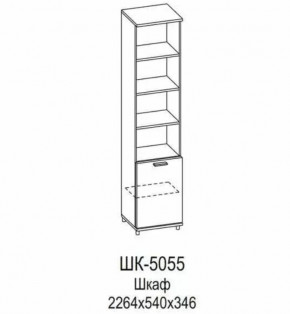 Шкаф ШК-5055 Грейс в Муравленко - muravlenko.mebel-tymen.ru | фото