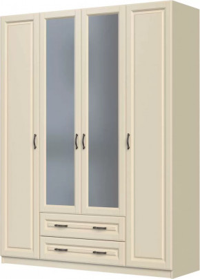 Шкаф ШР-4 "Кантри" 2 зеркала, слоновая кость в Муравленко - muravlenko.mebel-tymen.ru | фото