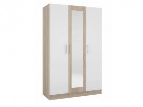 Шкаф трехстворчатый Леси Сонома-Белый в Муравленко - muravlenko.mebel-tymen.ru | фото