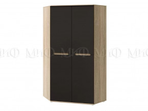 Шкаф угловой универсальный Ким Графит софт, сонома в Муравленко - muravlenko.mebel-tymen.ru | фото