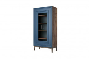 Шкаф витрина ШР-2 Гориция Таксус / Лак Сапфировый в Муравленко - muravlenko.mebel-tymen.ru | фото