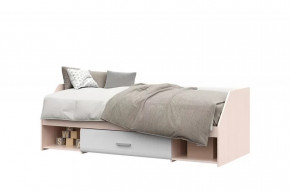 СИМБА Кровать 1яр. с 1ящ (сп/м 800*1900мм), Белый глянец НАСТИЛ в Муравленко - muravlenko.mebel-tymen.ru | фото