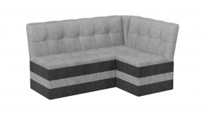 Скамья угловая «Оскар» исп. 2 Микровелюр Wellmart Silver, Graphite в Муравленко - muravlenko.mebel-tymen.ru | фото