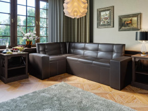 Скамья угловая со спальным местом КВАДРО Тип 4 Коричневый в Муравленко - muravlenko.mebel-tymen.ru | фото