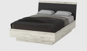 СОНАТА КРС-1400 Кровать с ПМ (с/м 1400*2000 мм), ЛДСП дуб крафт белый-антрацит в Муравленко - muravlenko.mebel-tymen.ru | фото