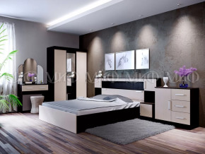 Спальный гарнитур Басямиф, дуб беленый/венге в Муравленко - muravlenko.mebel-tymen.ru | фото