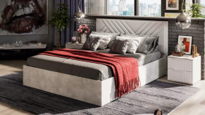 Спальный гарнитур «Хилтон» стандартный Ателье светлый в Муравленко - muravlenko.mebel-tymen.ru | фото