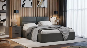 Спальный гарнитур «Порто» стандартный Яблоня Беллуно, Графит софт, Велюр Графит в Муравленко - muravlenko.mebel-tymen.ru | фото