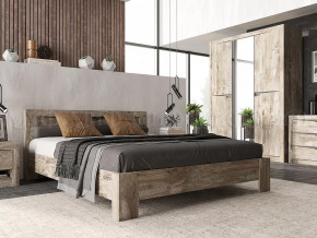 Спальный гарнитур Ривьера Дуб Юкон, Бетон темный в Муравленко - muravlenko.mebel-tymen.ru | фото