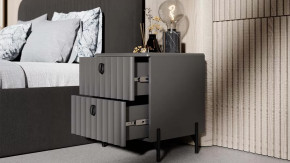 Спальный гарнитур «Тиффани» №2 Серый графит, Графит матовый в Муравленко - muravlenko.mebel-tymen.ru | фото