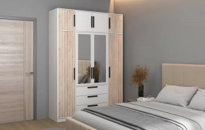 Спальный гарнитур Вегас (ЛДСП Белый) в Муравленко - muravlenko.mebel-tymen.ru | фото