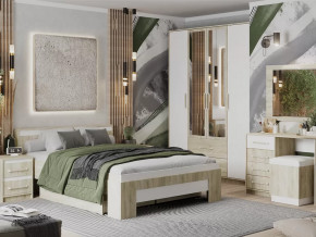Спальный гарнитур Эдем-1 Дуб сонома/Белый жемчуг в Муравленко - muravlenko.mebel-tymen.ru | фото