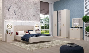 Спальня №1 "Капри" Сатин в Муравленко - muravlenko.mebel-tymen.ru | фото