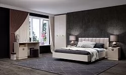 Спальня №2 "Капри" Сатин в Муравленко - muravlenko.mebel-tymen.ru | фото